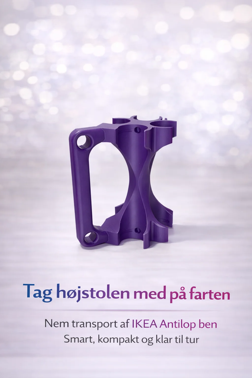 Benklips med håndtag